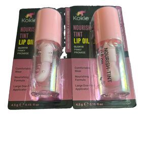 2 Kokie Nourish Tint Lip Oil Pinky Promise